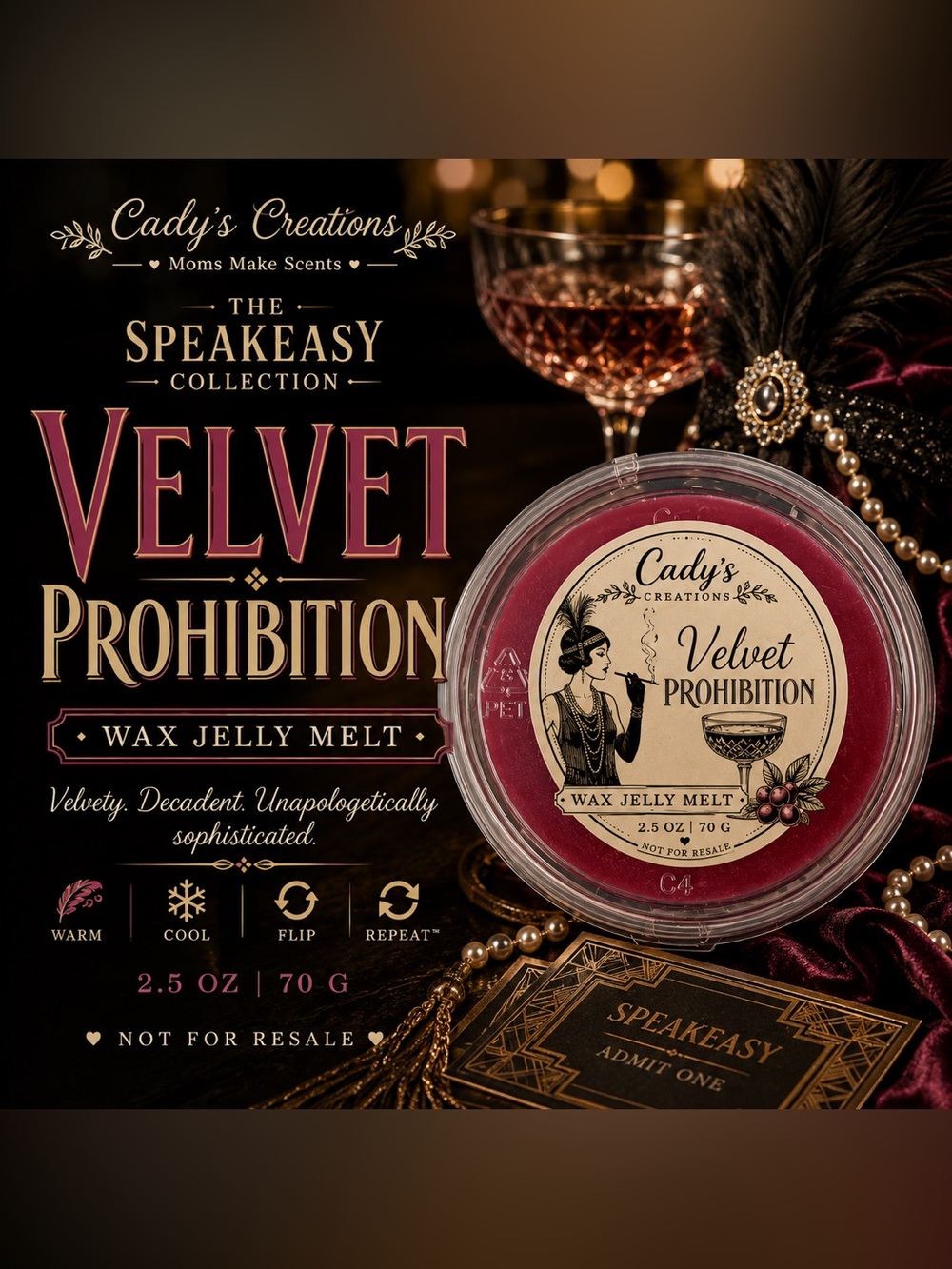 Wax Jelly Melt - Velvet Prohibition